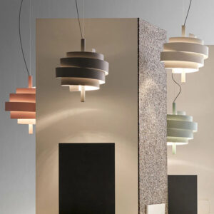 minimalist spiral pendant lamp