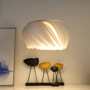 modern creative white wavy nodic pendant light for living room