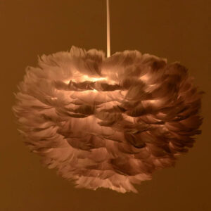 nordic design feather pendant lights lighting fixture for bedroom