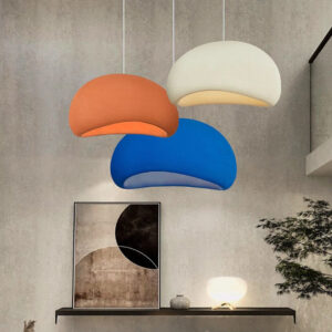 modern imitation cement wabi sabi chandelier pendant lights