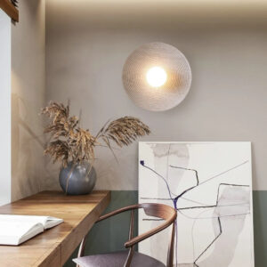 modern art background wall decorative lamp