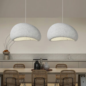 nordic style resin oval pendant lights