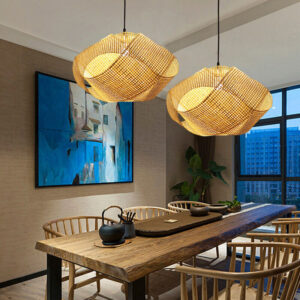 modern twist bamboo pendant lighting