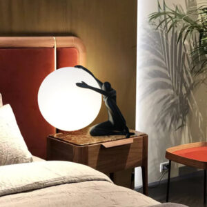 modern abstract character table lamp