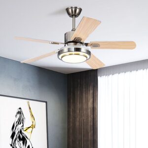 metal ceiling fans modern style 1 light