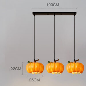 pumpkin pendant lights resin vintage lampshade