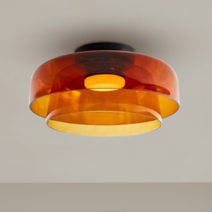 creative glass ceiling light multi layer pendant lampshade