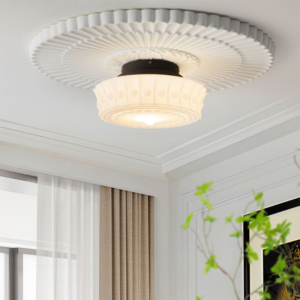 art vintage dome white ceiling light