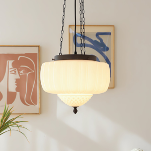 modern white minimalists pendant light