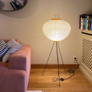 modern rice paper floor lamp