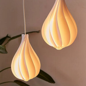 nordic bud shape pendant light designer lamp shade