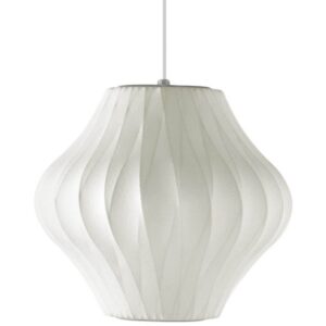 pear crisscross bubble pendant led light